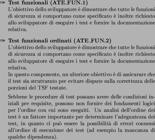 \begin{dingautolist}{192}
\item Testare la configurazione di instradamento, le r...
...ovare il funzionamento sia in condizioni normali che anomale.
\end{dingautolist}